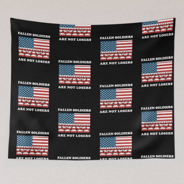 Item preview, FALLEN SOLDIERS ARE NOT LOSERS designed and sold by Cool-Cat-POD.