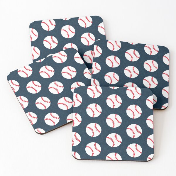 Item preview, baseball - baseballs on dark blue designed and sold by littlearrow.