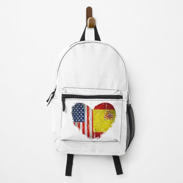 Item preview, USA Spain Heart - Dual Citizenship  Vintage Retro Design  designed and sold by Hodbi.