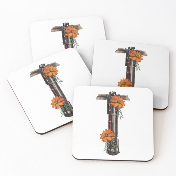 Item preview, Lightsaber sprouting orange flowers designed and sold by julesartthings.