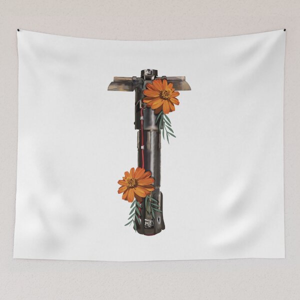 Item preview, Lightsaber sprouting orange flowers  designed and sold by julesartthings.