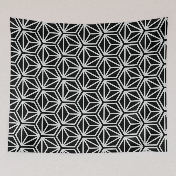 Item preview, Patrón de cubo hexagonal triangular - Gris claro designed and sold by RoguePatterns.