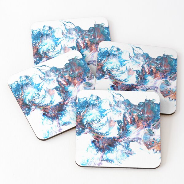 Item preview, Fluid Art in blue and copper designed and sold by LorisArtRoom.