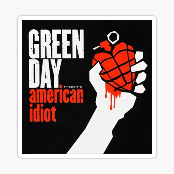 Green Day American Idiot Sticker