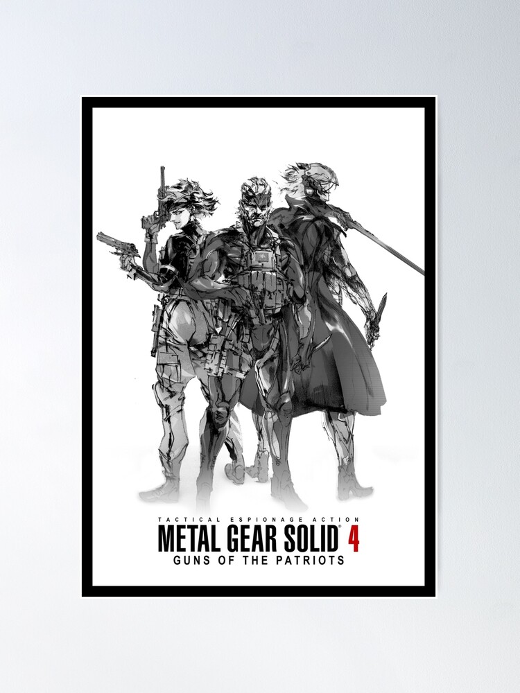 Metal Gear Solid 4 Poster Poster for Sale by xVANQUISHx