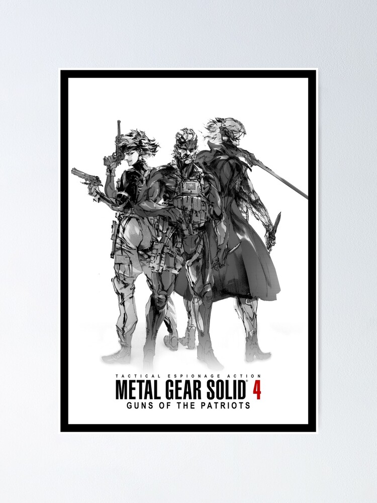 Metal Gear Solid 4 Poster Poster for Sale by xVANQUISHx