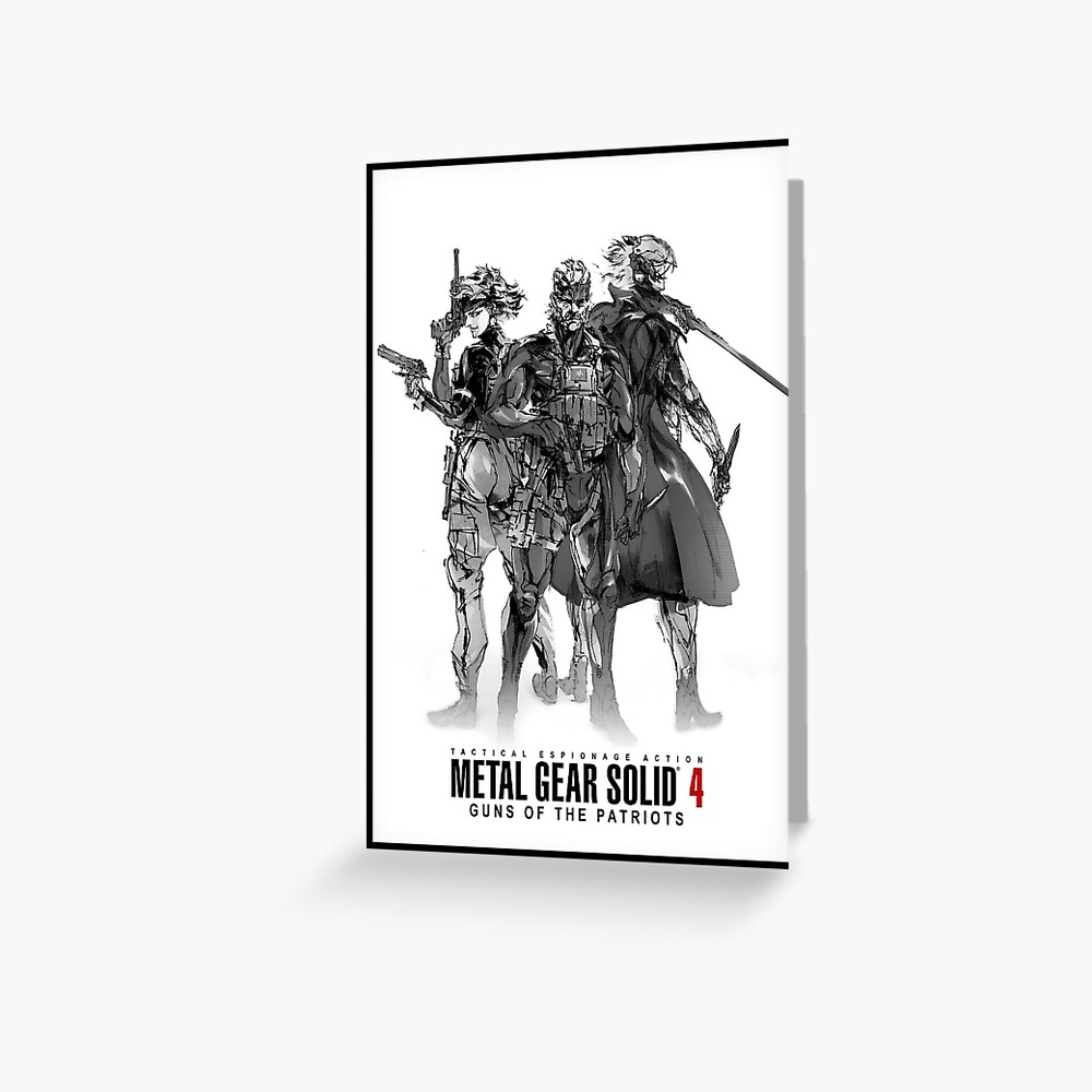 Metal Gear Solid 4 Poster Poster for Sale by xVANQUISHx