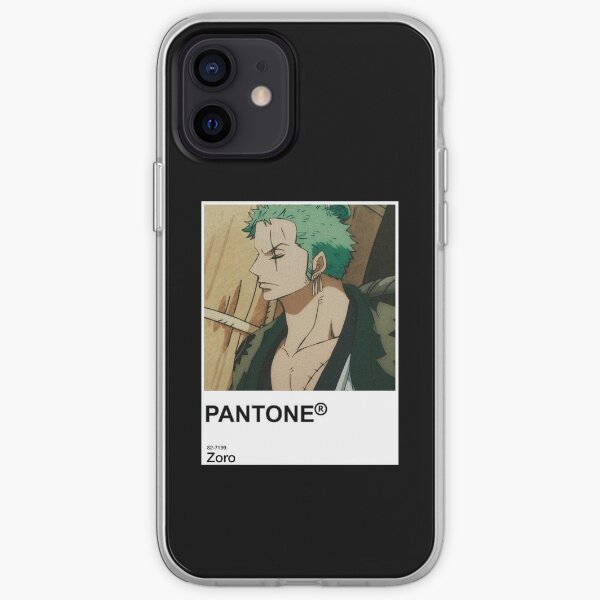 Zoro Anime Pantone Sticker iPhone Soft Case