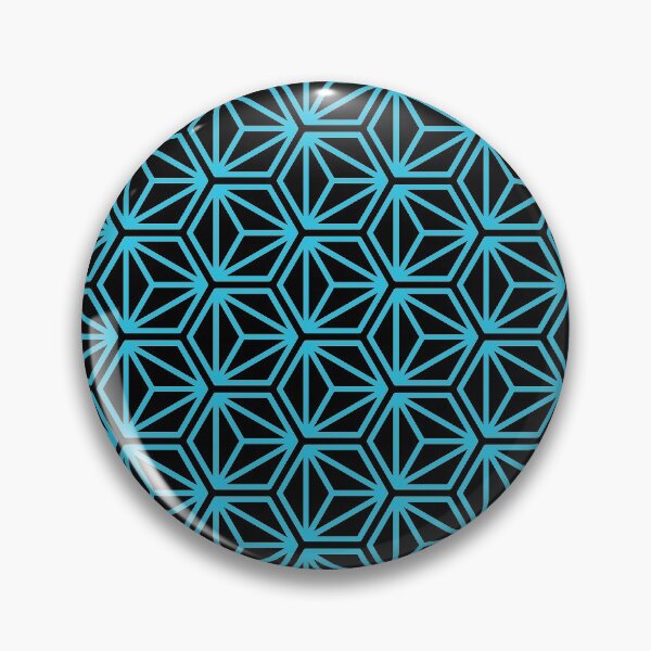 Item preview, Triangle Hexagon Cube Pattern – Light Blue designed and sold by RoguePatterns.