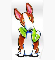 Red Bull Terrier Lets Play Poster