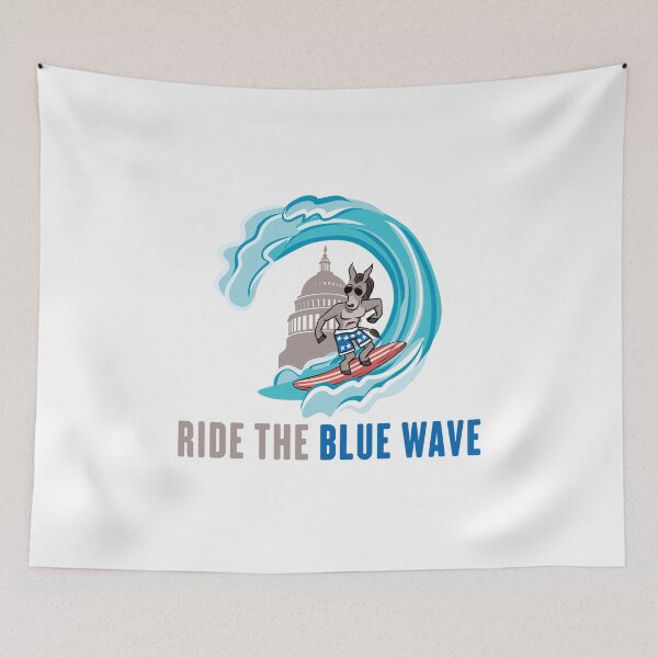 Item preview, Ride The Blue Wave Vote Blue designed and sold by Maria Garcia.
