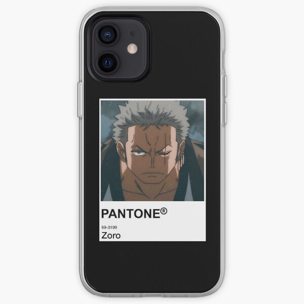 Zoro Anime Pantone Sticker iPhone Soft Case