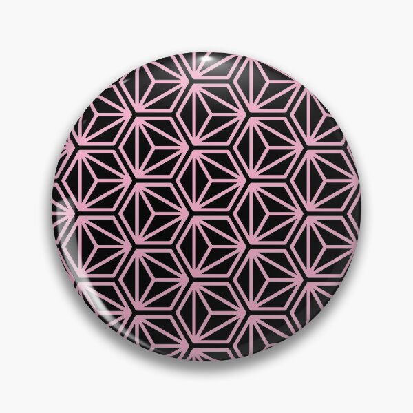 Item preview, Triangle Hexagon Cube Pattern – Pink designed and sold by RoguePatterns.