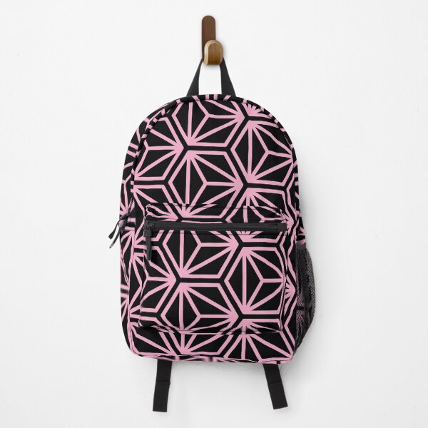 Item preview, Triangle Hexagon Cube Pattern – Pink designed and sold by RoguePatterns.