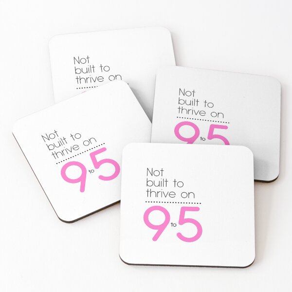 Item preview, Not Built for 9 to 5 (white) designed and sold by TheVieLab.