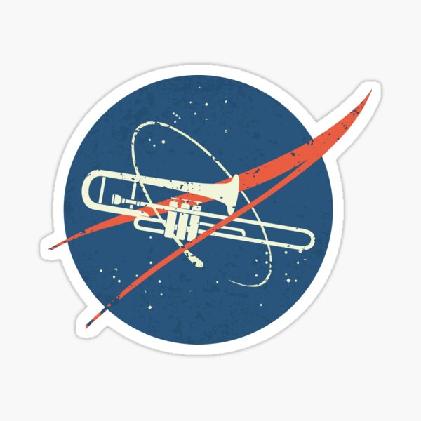 Trombone (Space Vintage) Sticker