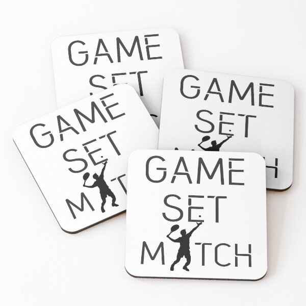 Item preview, Game Set Match, Tennis Player Silhouette designed and sold by 4AllTimes.