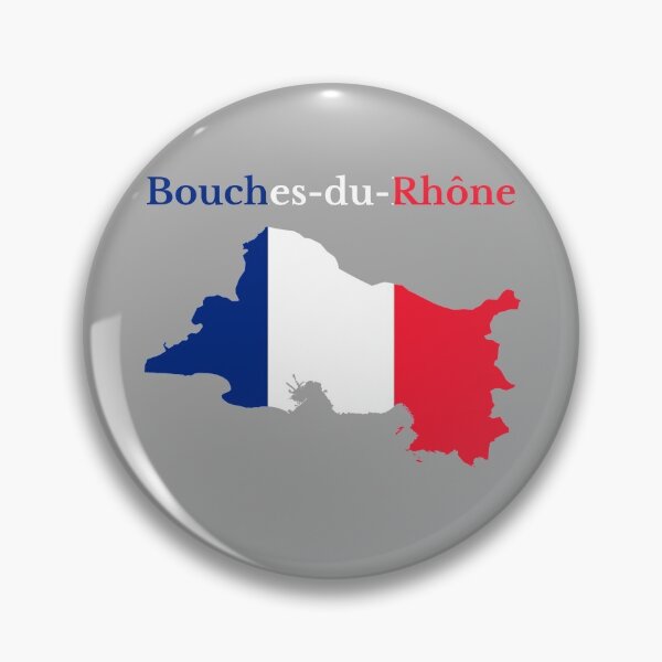 Item preview, Bouches-du-Rhone (Bouches-du-Rhône) Map, France, French Department designed and sold by marosharaf.
