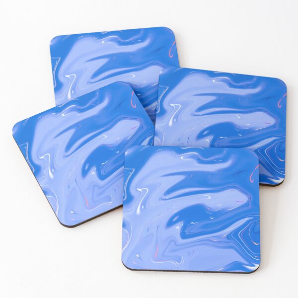 Item preview, Marbled blue lagoon -Abstract- designed and sold by Yakdane.