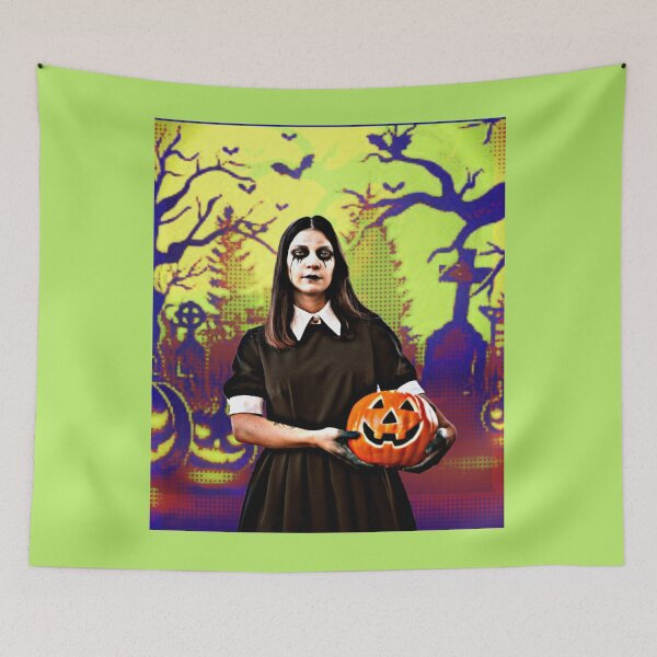 Item preview, Zombie Girl with Jack O'Lantern designed and sold by HamiltonmagicTs.