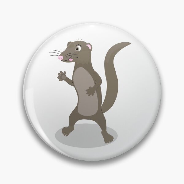 Item preview, Cute mongoose cartoon illustration designed and sold by FrogFactory.
