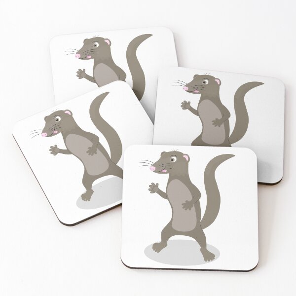 Item preview, Cute mongoose cartoon illustration designed and sold by FrogFactory.