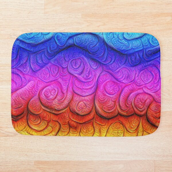 Color Foam levels #DeepDream Bath Mat