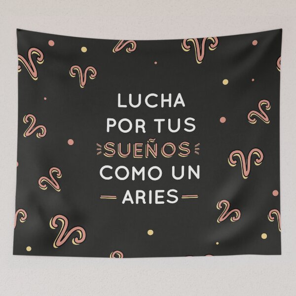Item preview, Fight for your dreams like an Aries - Spanish designed and sold by Cat-designs.