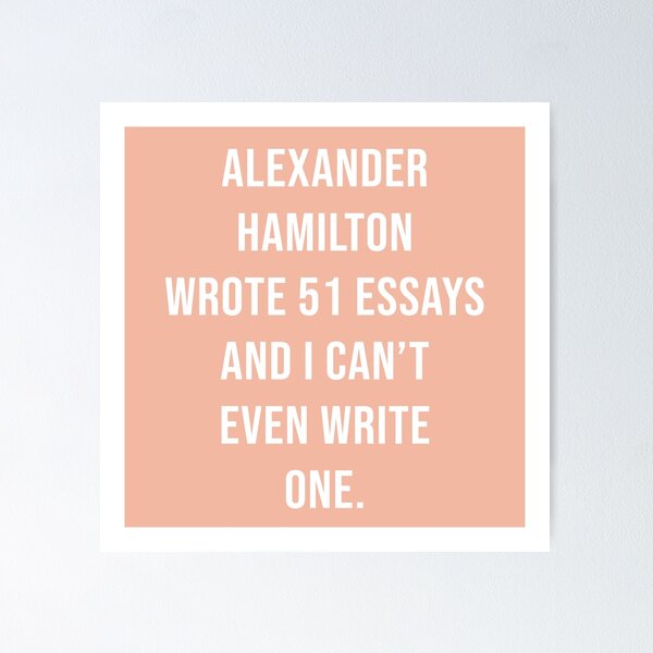 Item preview, alexander wrote 51 essays and i cant even write one in pink designed and sold by violetcho.