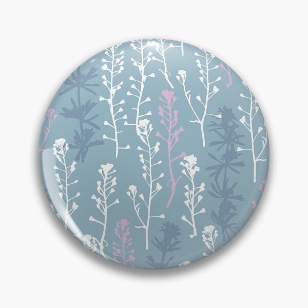Item preview, Blue frosty. Winter. Wild herbs seamless pattern on delicate blue gray. Stay wild. Wild life designed and sold by Yulia Chepurova.