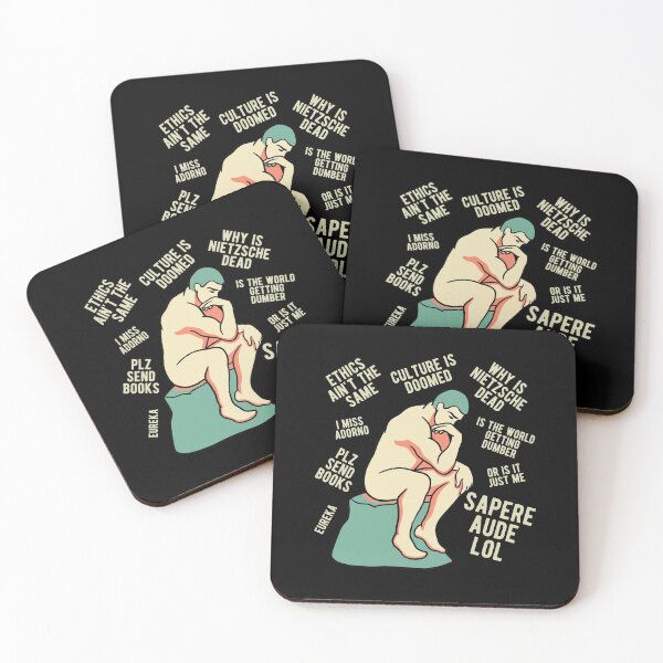 Item preview, Thinker Doing Philosophy - Funny Philosopher designed and sold by CanadianUnicorn.