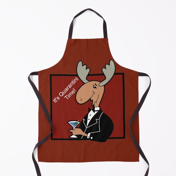 Artikelvorschau, Gentleman Moose sagt, es ist Quarantini-Zeit entworfen und verkauft von AlteredAtelier.