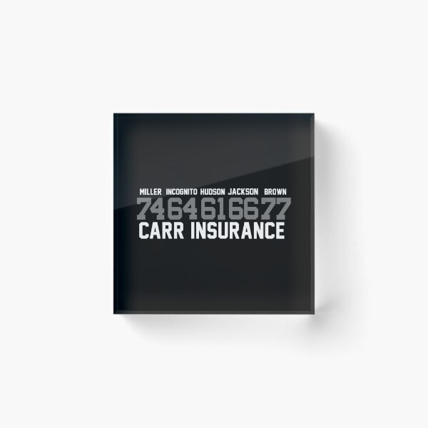 Item preview, Carr Insurance (Wt) designed and sold by PlayBallDesigns.