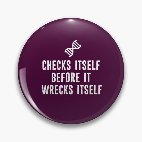 Item preview, Geneticist DNA Genetics Biological -  Science Checks Itself Distressed Typography Design designed and sold by niftee.
