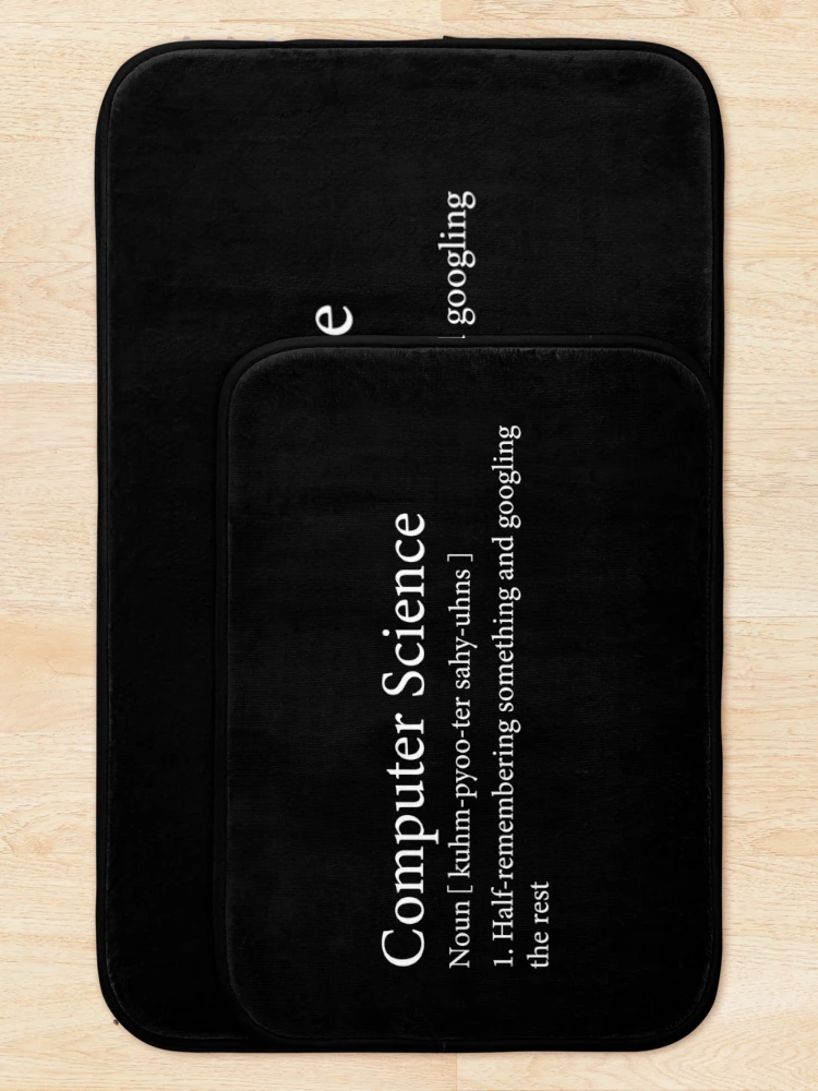 Thumbnail 5 of 6, Bath Mat, Computer Science or Computing Definition designed and sold by codingpotato.