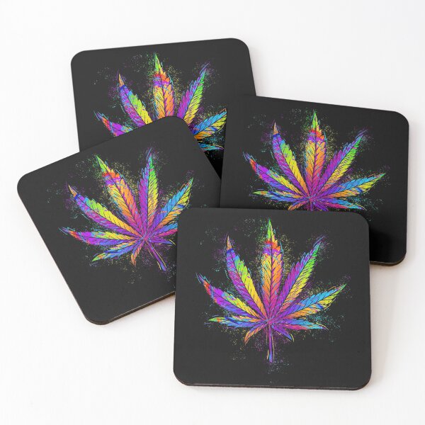 Item preview, Colorful cannabis leaf, funny gift idea, hemp designed and sold by ThommyBLN.