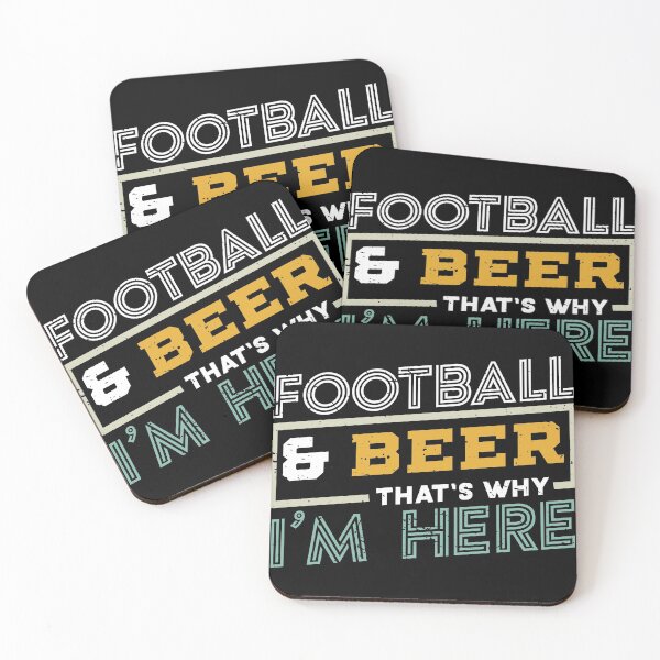 Artikelvorschau, Fußball und Bier Deshalb bin ich hier Geschenk, Game Day Geschenk Design entworfen und verkauft von Lisbob.