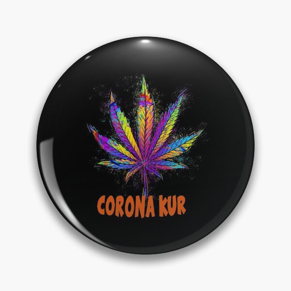 Item preview, Corona cure, colorful hemp leaf, funny gift idea, hemp designed and sold by ThommyBLN.