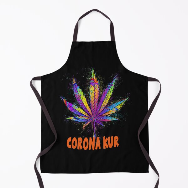Item preview, Corona cure, colorful hemp leaf, funny gift idea, hemp designed and sold by ThommyBLN.