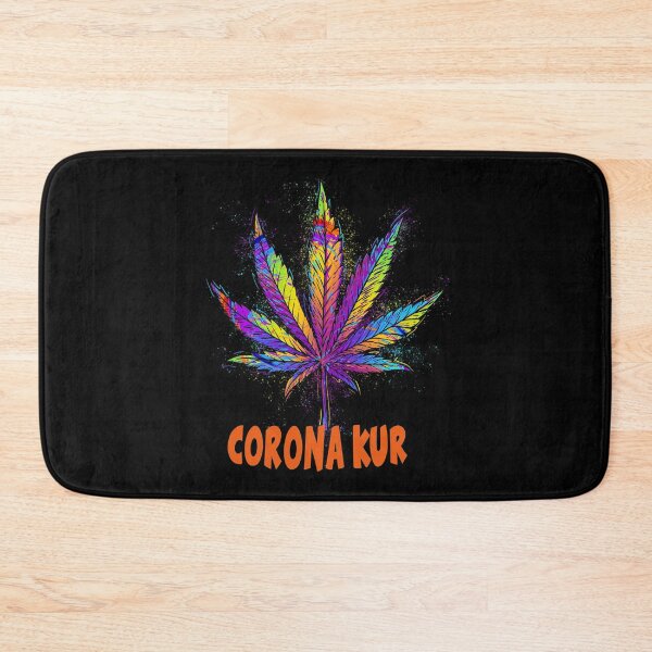 Item preview, Corona cure, colorful hemp leaf, funny gift idea, hemp designed and sold by ThommyBLN.