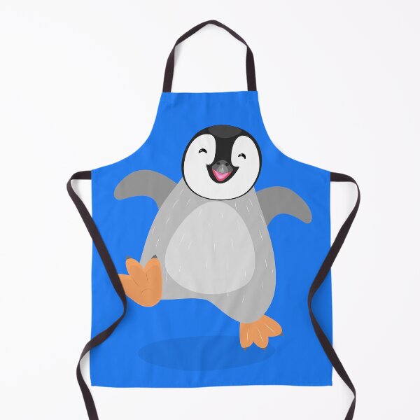 Item preview, Cute happy emperor penguin chick dancing cartoon designed and sold by FrogFactory.