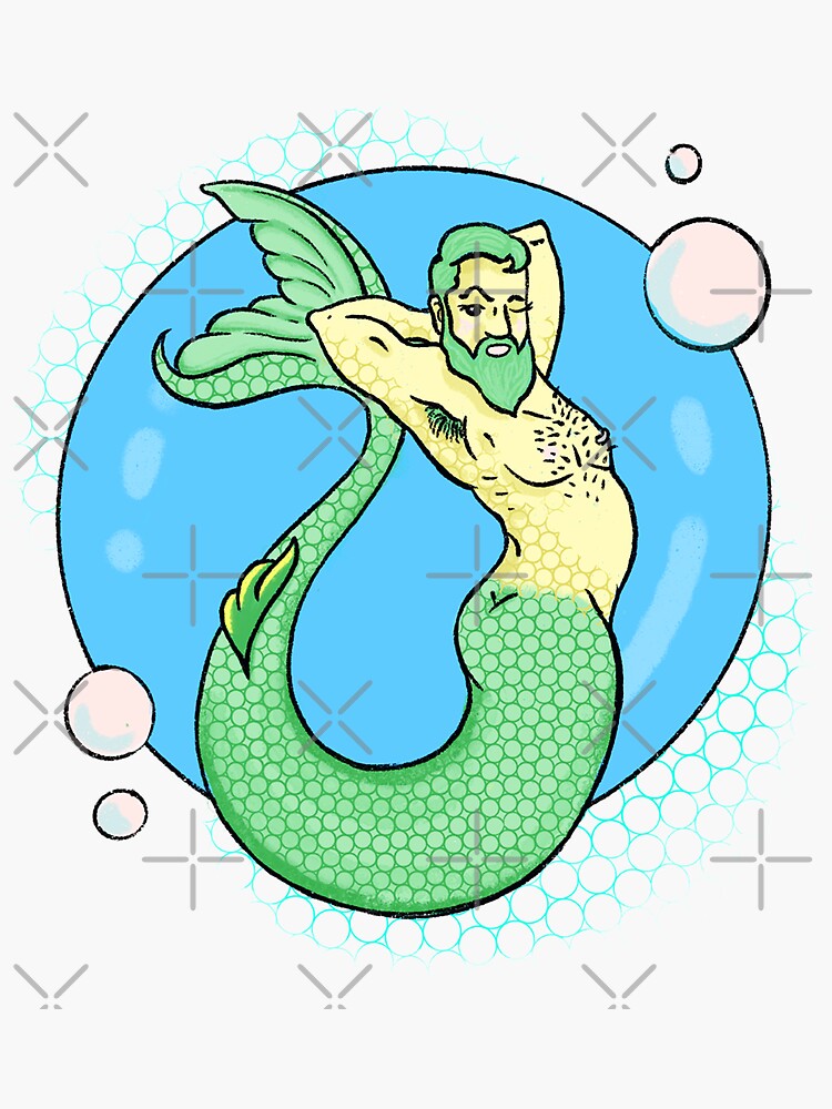 Thumbnail 3 of 3, Sticker, MerDaddy designed and sold by Flickingjane.