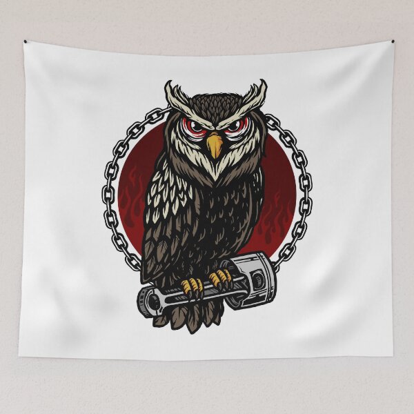 Item preview, Piston Owl Art designed and sold by JTS STORE.