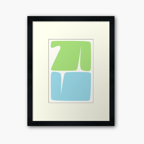 Glyphs Framed Art Print