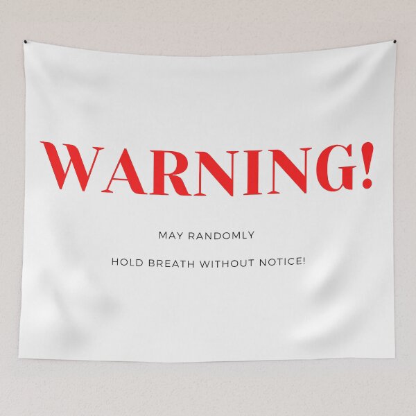 Item preview, Warning! Breath Holder! designed and sold by ocean-friends.