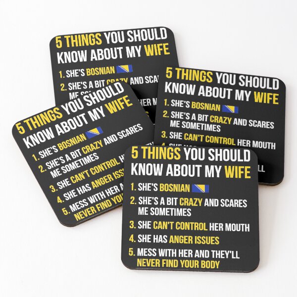 Item preview, Funny 5 Things You Should Know About My Bosnian Wife designed and sold by Turnershophot.