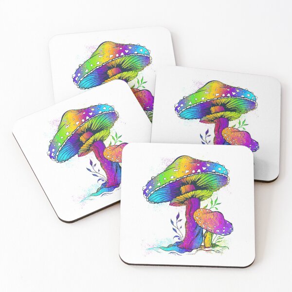 Item preview, Colorful mushrooms, funny gift idea, mushrooms, funny designed and sold by ThommyBLN.