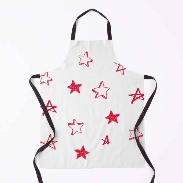 Item preview, Small red star doodle pattern designed and sold by AdelDa19.