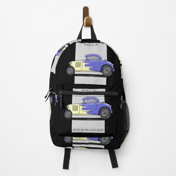 Item preview, Buckle up! You’re in for a fast drive purple / Yellow sports car designed and sold by Got-Ya-Bak.
