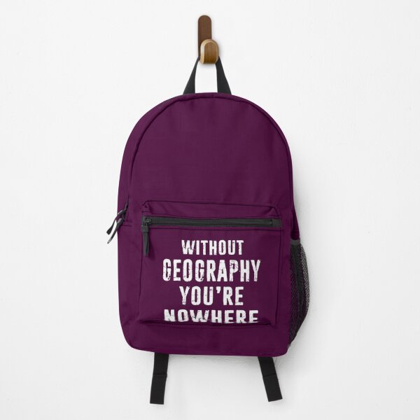 Item preview, Geography Teacher Geographer Gift - Without Geography You're Nowhere - Distressed Typography designed and sold by niftee.